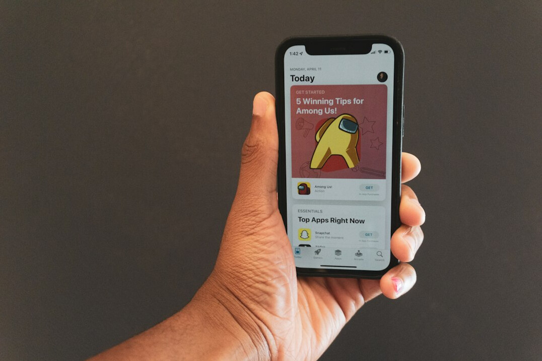 mobile app screen