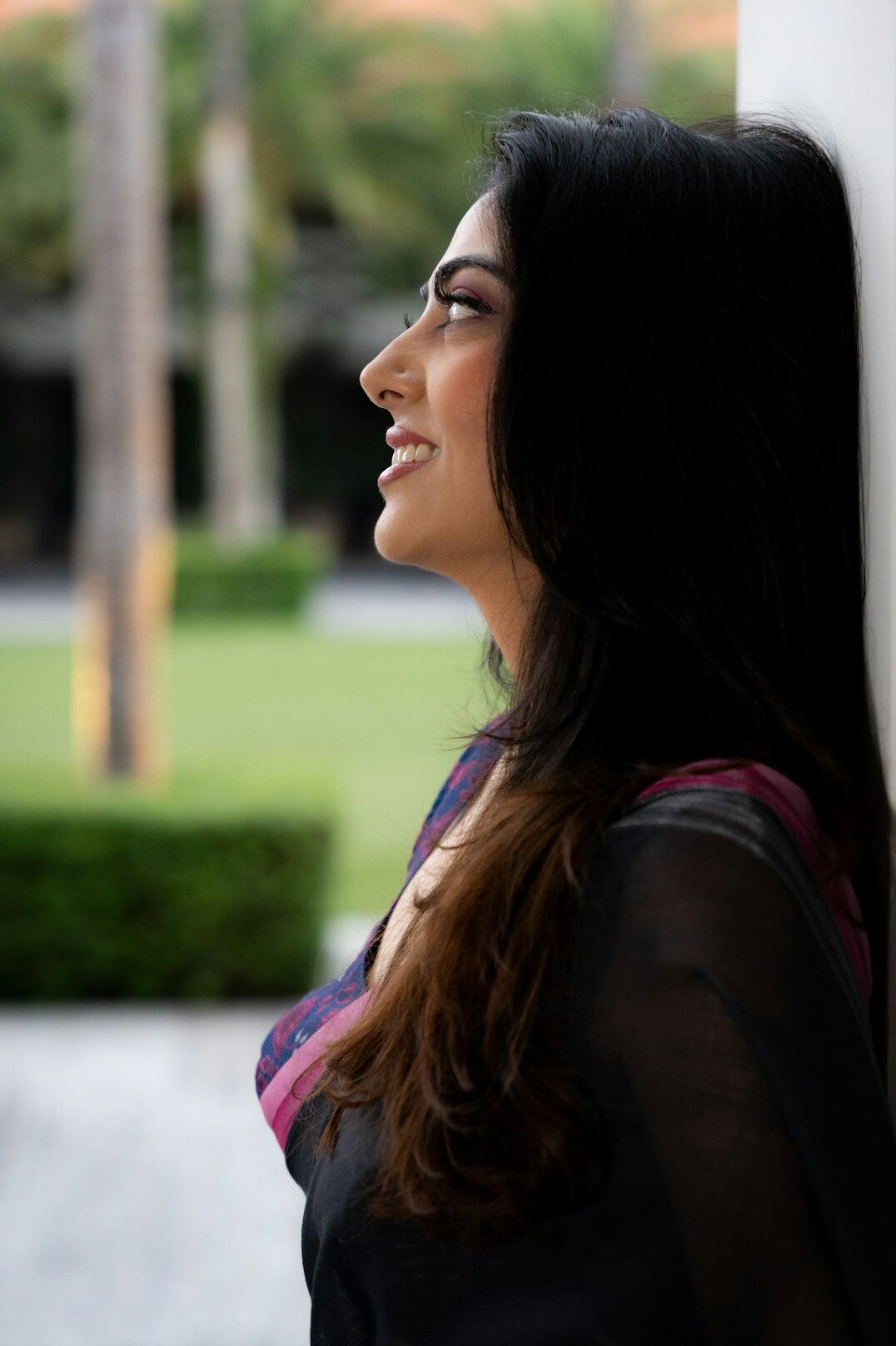Studio portrait of an Indian Singaporean businesswoman